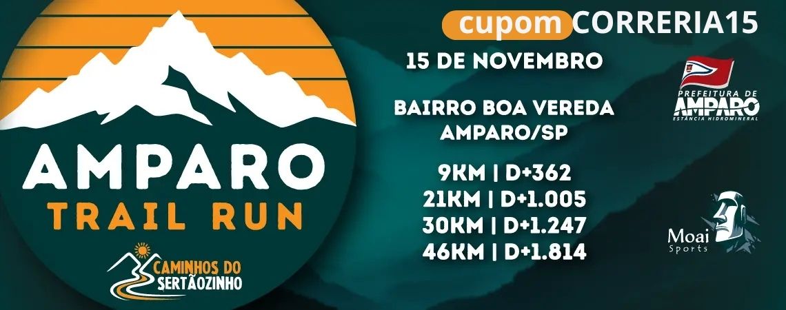 Amparo Trail Run — cupom CORRERIA15