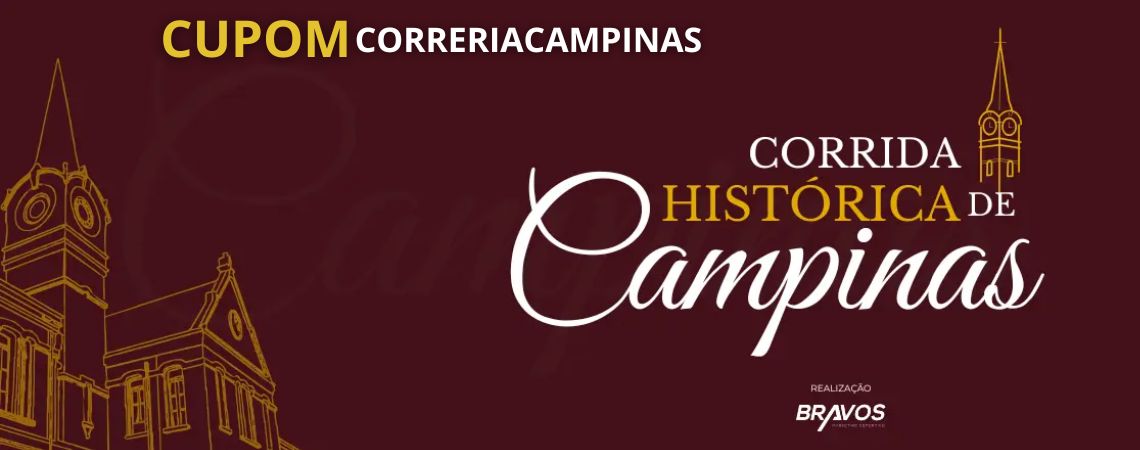Corrida Histórica de Campinas — cupom CORRERIACAMPINAS