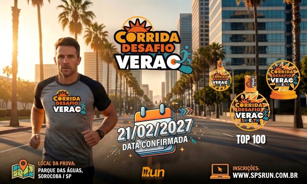Banner da prova Corrida Desafio Verão