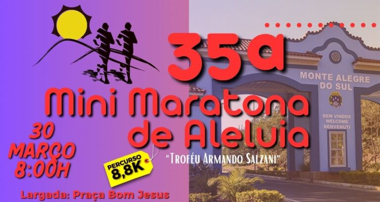 35ª Mini Maratona de Aleluia abre inscrições