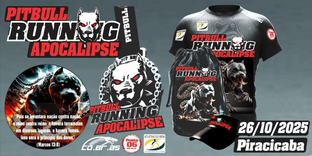 Banner da prova Pitbull Running Apocalipse- Piracicaba