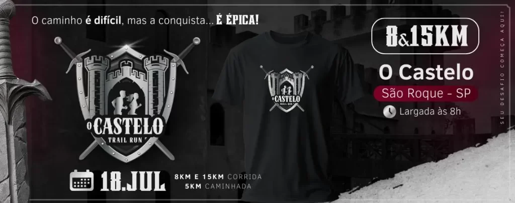 Banner da prova O Castelo Trail Run- São Roque