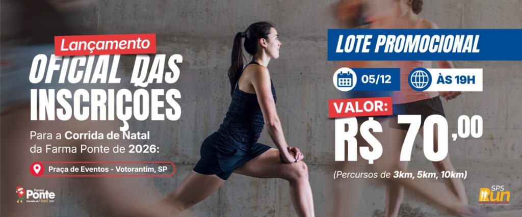 Banner da prova Natal Farma Ponte- Votorantim