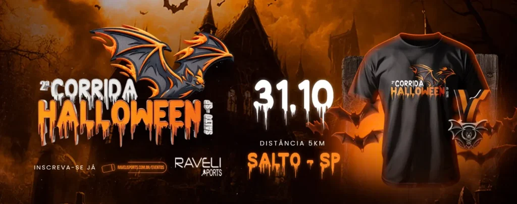 Banner da prova 2º Corrida Halloween- Salto