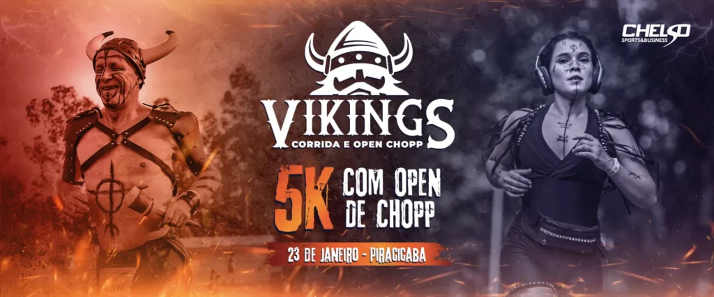 Banner da prova Vikings Run- Piracicaba