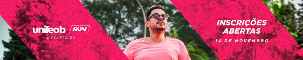 Banner da prova Unifeob Run- São João da Boa Vista